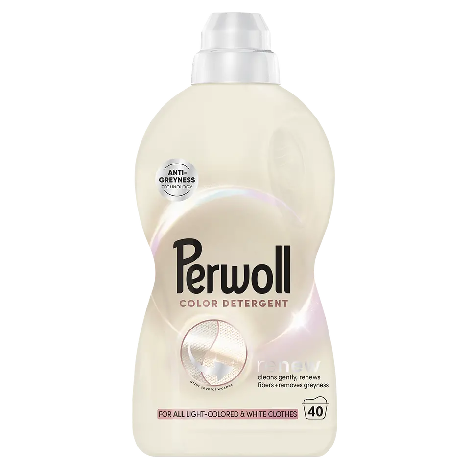 Perwoll Light Colors vychází vstříc trendům světlých barev. Nový prací gel chrání světlé prádlo před zašednutím