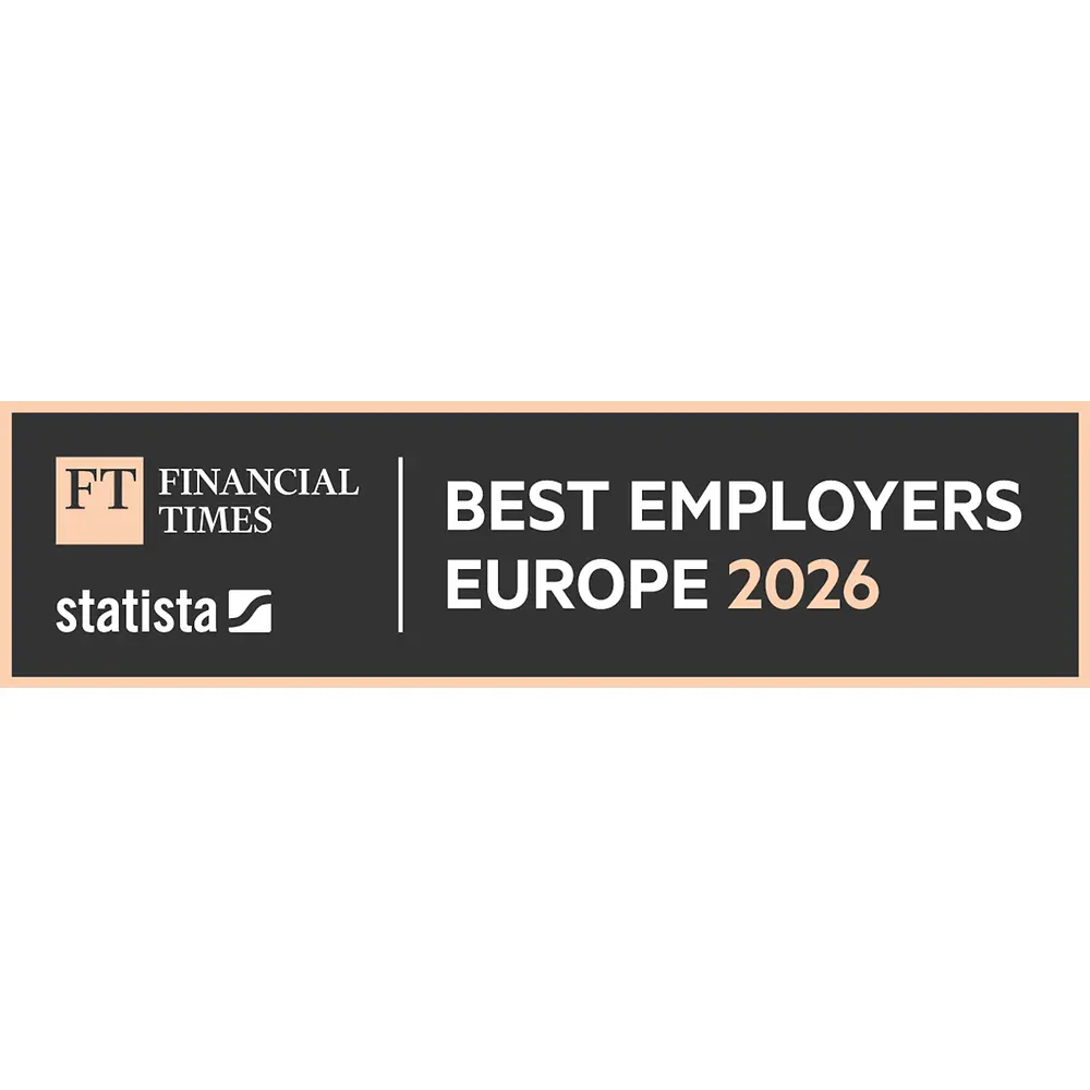 Logo ocenění „Best employers Europe 2026“.