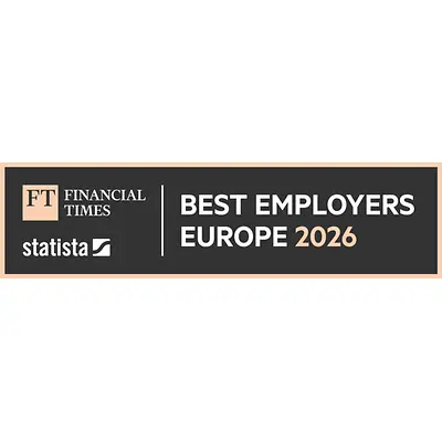 Logo ocenění „Best employers Europe 2026“.