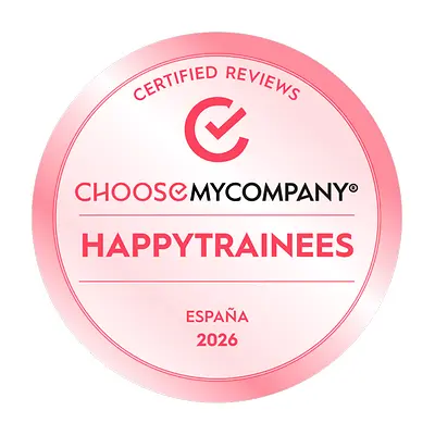 Logo ocenění „HAPPYTRAINEES 2026 od společnosti ChooseMyCompany“.