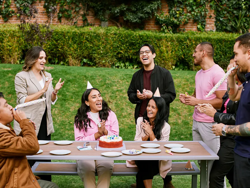Henkel employees celebrating a birthday